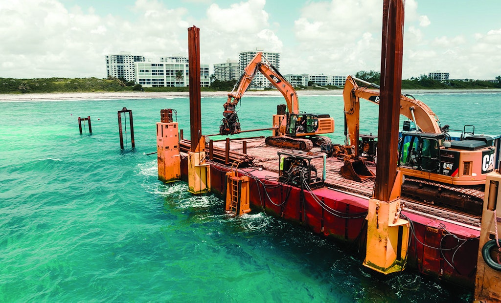 Florida Contractor Overcomes Land and Sea Challenges for Successful Job Outcome