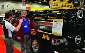 Low-profile vacuum/jetting truck  was an Expo show-stopper