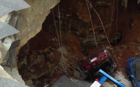 Contractor Helps Recover Corvettes From Sinkhole
