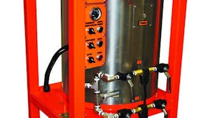 Hydroexcavation - Oil-fired hot-water/steam heater