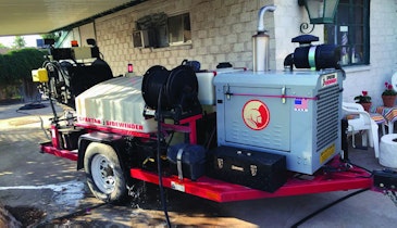 Trailer Jetter Sets Up Pipe Rehab Work