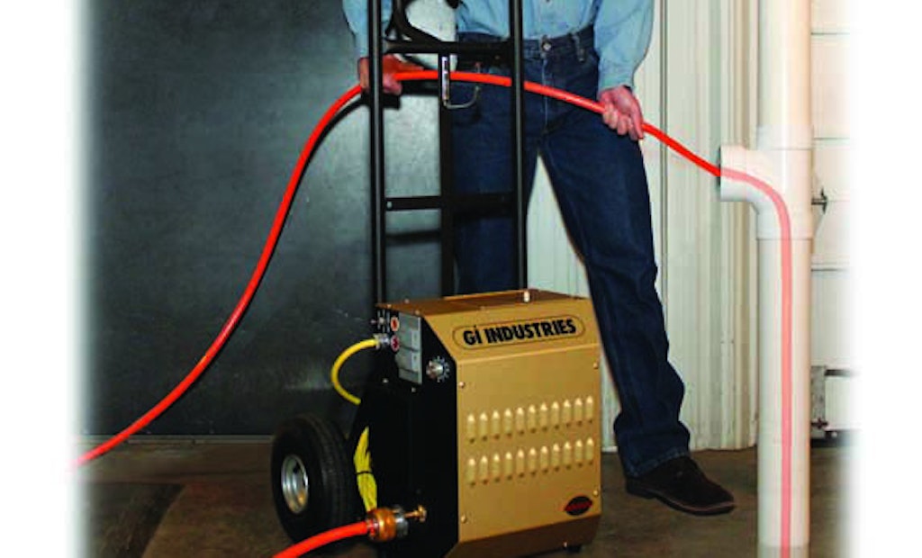 GI Industries Pipe Cleaning Machine Clears up to 24-Inch Lines