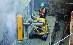 Hydrodemolition Robot Removes Concrete, Cleans Rebar