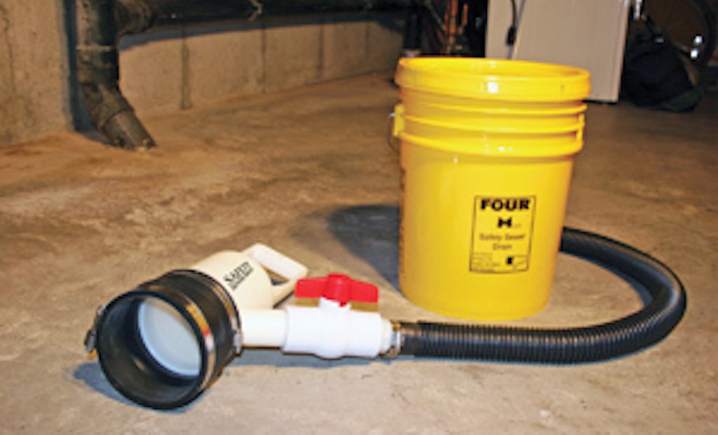 Safety Sewer Drain Simplifies Cleanout Removal