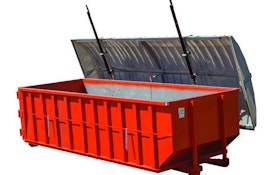 Wastequip lockable roll-off container covers